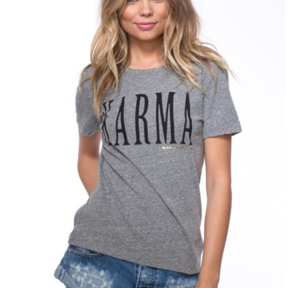 spiritual gangster grey tee